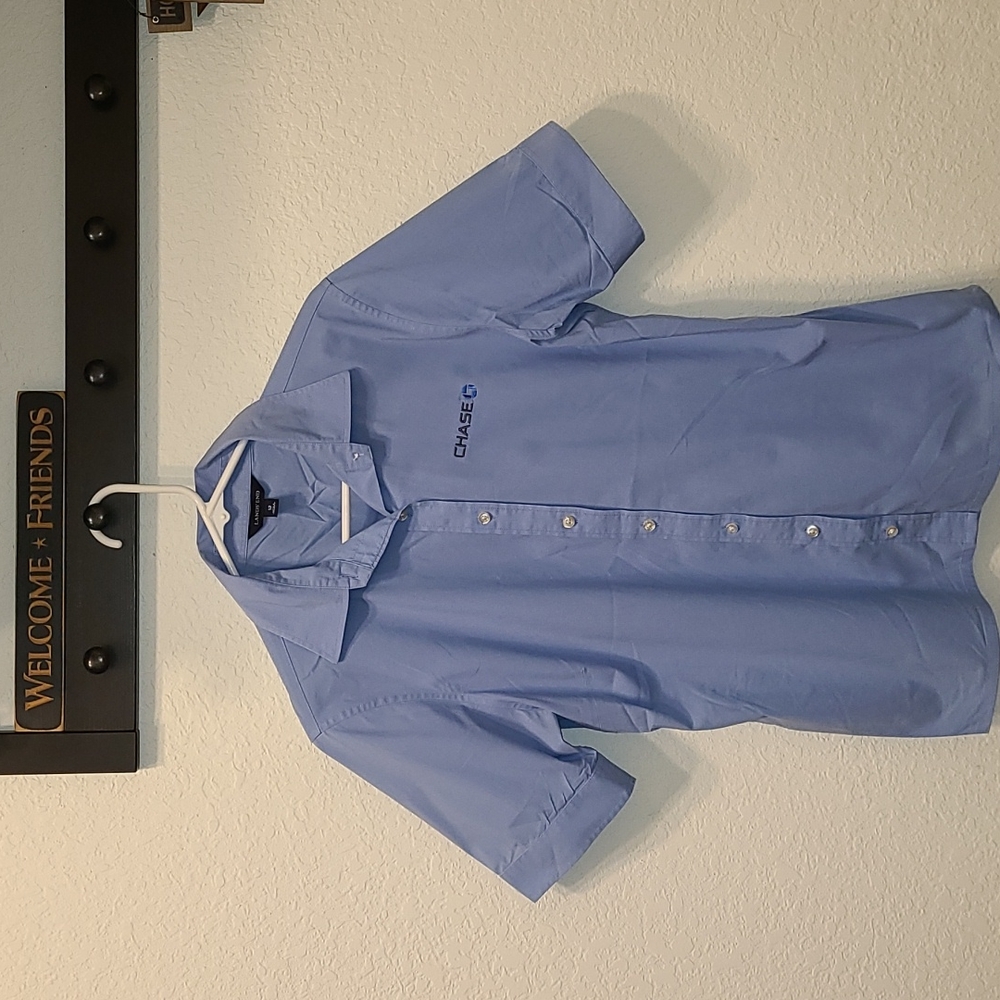 Chase Bank Lands' End short sleeve shirt